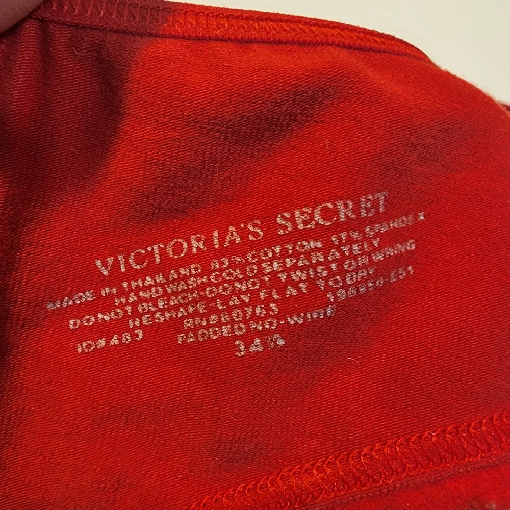 VS Red Underwire Bra 34A